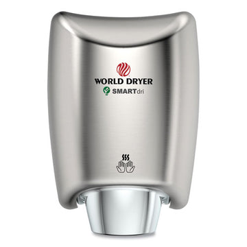 WORLD DRYER® Smartdri Hand Dryer, Brushed Stainless Steel freeshipping - TVN Wholesale